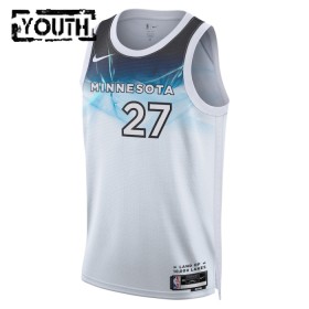 Barn Minnesota Timberwolves Tröja Rudy Gobert Nike 2024-25 City Edition Vit Swingman